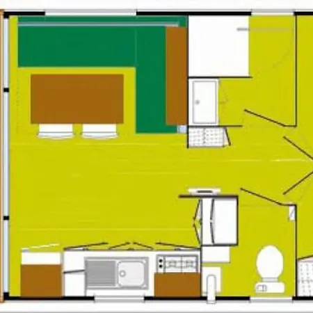 Campingplads Mobil-home Avec Terrasse Pour 4 Personnes - Api-1-52-213 Vendays-Montalivet